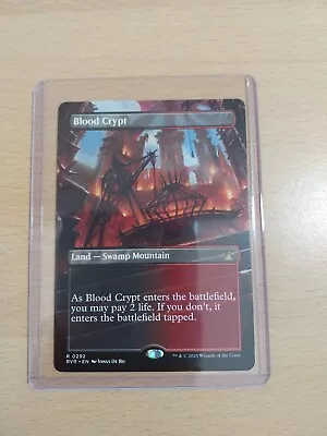 Blood Crypt Borderless Rare Ravnica Remastered #292 Magic The Gathering MTG • £25