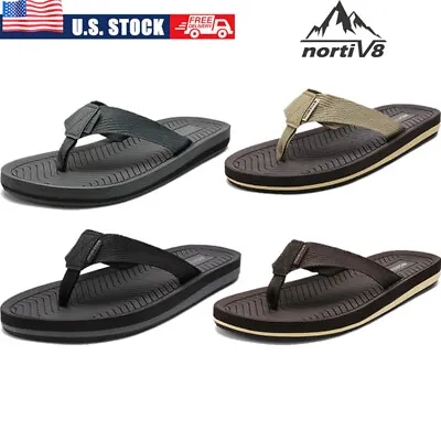 Men's Flip Flops Thong Sandals Light Weight  Beach/Pool Outdoor Shoes EVA US • $17.99
