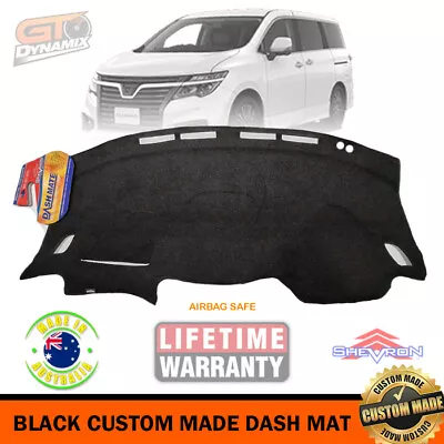 Black Dash Mat For NISSAN ELGRAND E52 Highway Star - Premium 8/2010-ON DM1583 • $118.95