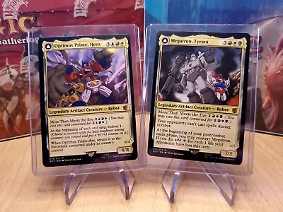 Megatron Tyrant & Optimus Prime Hero MTG Universes Beyond NM - Regular • $5.99