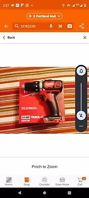 Milwaukee ‎2606-22CT M18 Cordless Drill Driver - Red • $45
