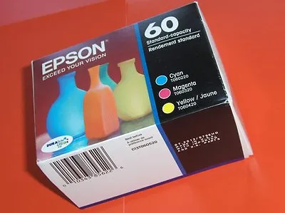 2017 Genuine Epson 60 Inks T060520 T0602 - T0604 C6888 CX3800 4200 4800 5800F  • $27.89