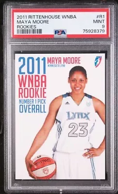 2011 Rittenhouse WNBA Maya Moore Rookie PSA 9 Minnesota Lynx UCONN Huskies • $1699.99