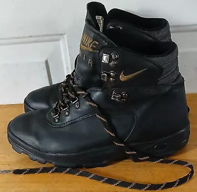 Vintage Nike Air ACG Men's Black Leather Outdoor Hiking Boots. Size 11  • $74.99