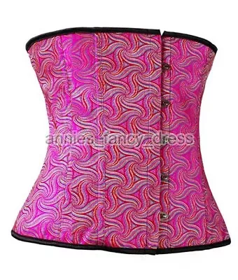 Real Quality Wild HOT PINK CORSET @Size 12  Sexy Pirate Gypsy Wench Mardi Gras . • $20.95