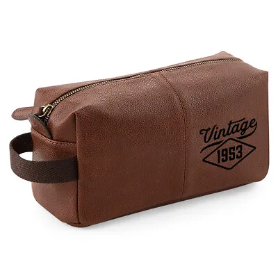 70th Birthday Men's Wash Bag Gift Idea Present Keepsake Dopp Kit  • £18.95