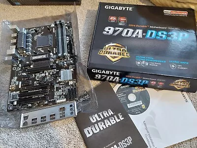 Gigabyte GA-970A-DS3P REV 1.0 AMD FX Socket AM3+ ATX Gaming Motherboard • £20