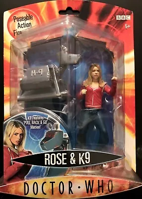 Doctor Who Rose Tyler & K-9 Action Figures Red Jacket Variant • $49