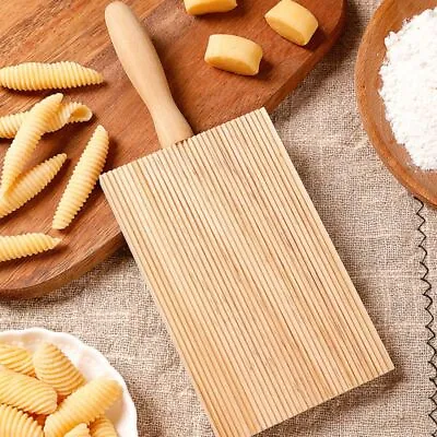 Gnocchi Board Pasta Maker Tray Home Made Rubberwood Italian Potato Dumpling AU • $14.69