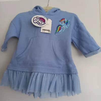 Next  My Little Pony Blue With TU TU  Sweatshirt Age 3-6  Months NEW • £11