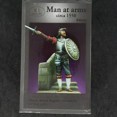 SEIL Models - Man At Arms Circa 1550 54mm White Metal SH54030 Armor Miniatures • $29.99