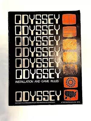 Magnavox Odyssey 1972 Installation And Game Rules Manual • $9.95