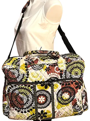 NEW Vera Bradley RARE Color Cocoa Moss Large Carry-On Weekender Overnight Travel • $109