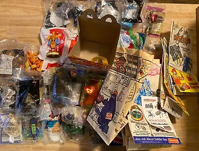 Lot Of 34 McDonald’s Toys 1988 90s - 2006 With 13 Bags Happy Meal • $10