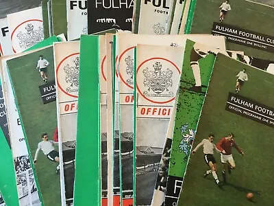 Fulham HOME Programmes 1950s 1960s League & Cup • £2