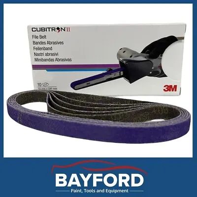 3m Cubitron Ii Belt Sander Grit 10mm X 330mm  10 Belts Per Pack P36 P60 P80  • $32.95