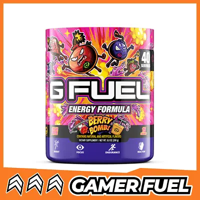 Gamma Labs G Fuel Energy Tub 40 Serves GFuel Berry Bomb (Fazeberry) Flavour • $64.95