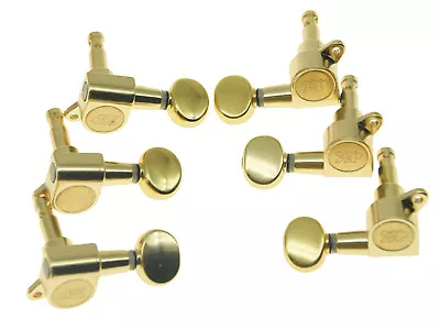 Wilkinson Mini Oval Button E-Z-LOK Post Guitar Tuners Tuning Pegs Gold • $28.21