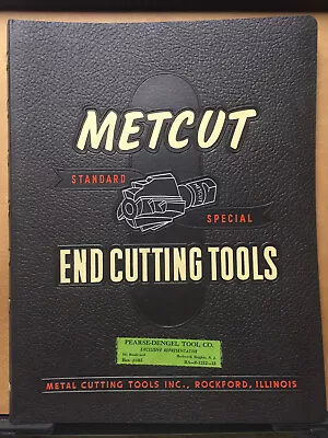 Vtg Metal Cutting Tools Inc Catalog 1955 Metcut End Cutting Machine Rockford IL • $28.98