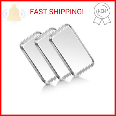 Medical Tray Stainless Steel (3 Pack) Dental Lab Instruments Surgical Metal Tra • $13.43