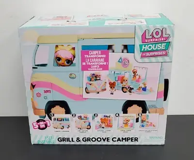 L.O.L. Surprise! 5-IN-1 Grill & Groove Campe Vehicle Playset • $49.55