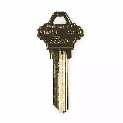 Kaba Ilco A1145l-Sc20 Key BlankBrassSchlage LockPk10 • $13.45