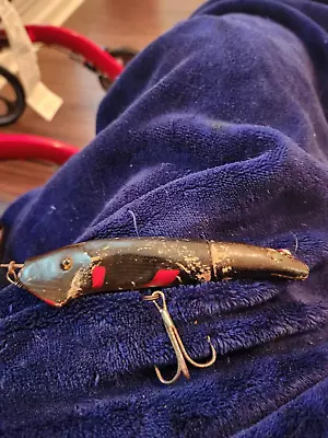 C.C. Roberts Mud Puppy Vintage Wood Lure Spinner Tail Glass Eyes Nice Color!!! • $67.72