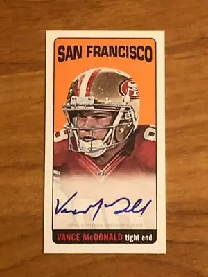 2013 Topps 1965 Mini Autographs #34 Vance McDonald AUTO 49ers • $4.99