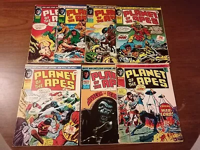 PLANET OF THE APES - NOS 17 18 20 22 23 27 28 Comics : MARVEL COMICS 1975 • £3.20