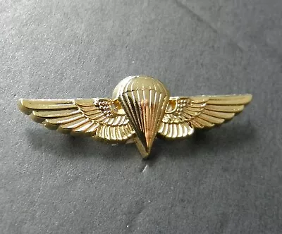 Paratrooper Navy Marines Gold Colored Small Jump Wings Lapel Pin 1.5 Inches • $5.74