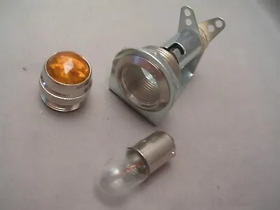 Vintage Amp Style Pilot Light Assembly With Amber Jewel & #47 Bulb- USA Made • $7.99