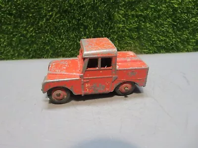 1955-61 Dinky Toys - 255 MERSEY TUNNEL POLICE LAND ROVER - Red - NO BOX • £0.99