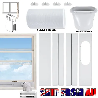 Portable Air Conditioner Window Vent Kit Adjustable Sliding Door Window Seal Kit • $45.95