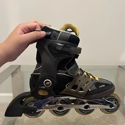 K2 Men Power 6.0  Inline Skates Rollerblades Exotech Sz US 8 W/ Carrying Bag • $79.95