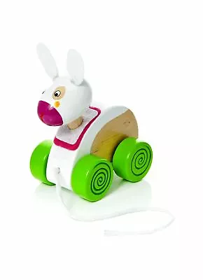 £11.99 • Buy Small Baby Pull Along Wooden Toy Dog Boy Or Girl