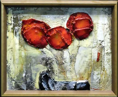 Peter Markov Tulips-04original Acrylic Paintings With Custom Frame Make An Offer • $800