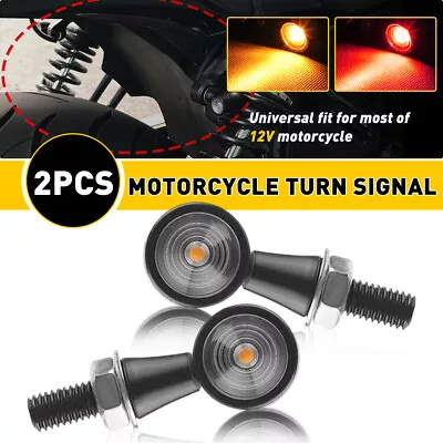 Motorcycle LED Bullet Mini Turn Signal Brake Light Blinker Indicator Amber + Red • $14.99