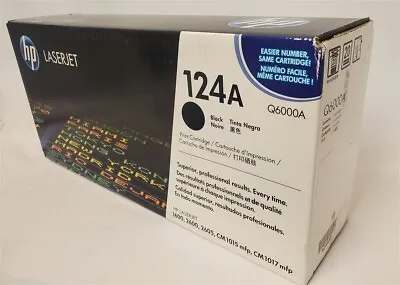 HP Q6000A 124A Black Original LaserJet Toner Cartridge New Sealed In Box • $59.99