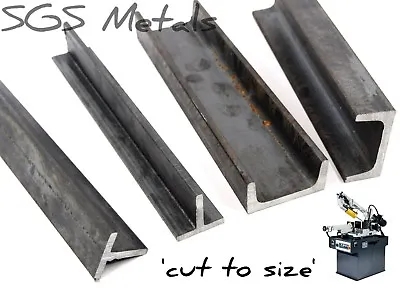 Mild Steel T SECTION & Mild Steel C CHANNEL U Section Bandsaw Cut UK Distributor • £6.80