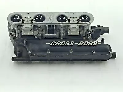 1970 Cross Boss 302 4V Inline Induction Intake Manifold Carburetor Carbs Mustang • $9999.99