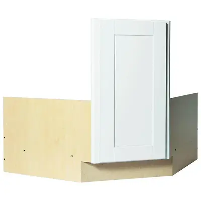 $228.97 • Buy Satin White Shaker Stock Ready To Assemble Corner Sink Base Kitchen Cabinet 36 I