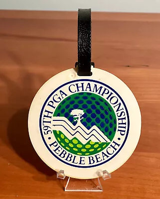 Vintage 59th PGA Championship 1977  Pebble Beach Golf  (California) Logo Bag Tag • $11.95