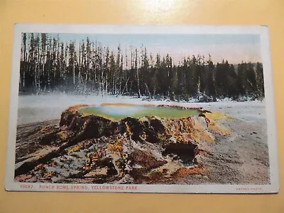 $1.99 • Buy Yellowstone National Park Wyoming Vintage Postcard Punch Bowl Spring Haynes