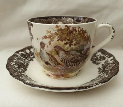 £9.99 • Buy Palissy Royal Worcester Game Series Large Cup & Saucer - Vintage