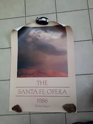 Vintage 1986 Santa Fe Opera Thirtieth Season Poster Eliot Porter Photo • $130