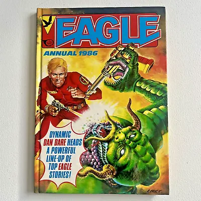 EAGLE ANNUAL 1986 | Dan Dare | Unclipped | Fleetway | Like New Vintage Hardback • £5