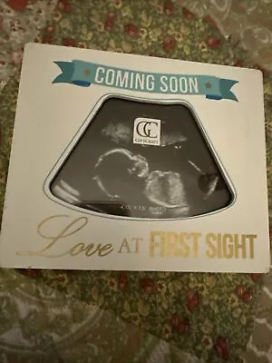 Pearhead Sonogram Picture Frame Love At First Sight Baby Ultrasound Photo • $12