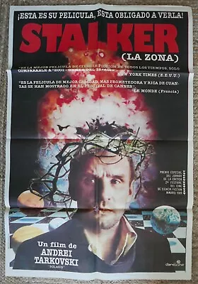 STALKER TARKOVSKY RARE Superb! ARGENTINIAN Movie Poster 1981 • $275