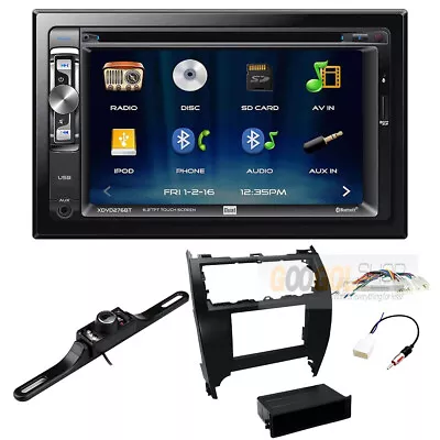 For Toyota 2012-2014 Camry XDVD276BT Bluetooth Car Stereo Double DIN Kit And Cam • $154.99
