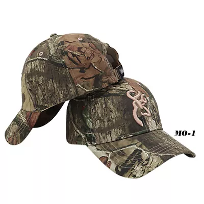 Men's Camouflage Baseball Cap Outdoor Camping Hunting Browning Baseball Cap VO • £9.88